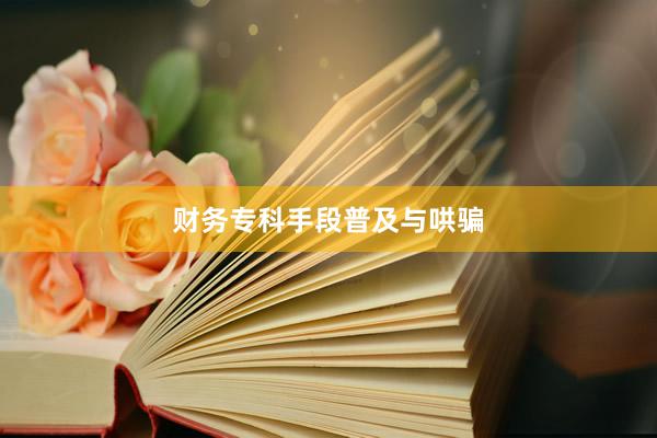 财务专科手段普及与哄骗